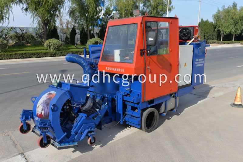 路面拋丸機(jī)打毛處理