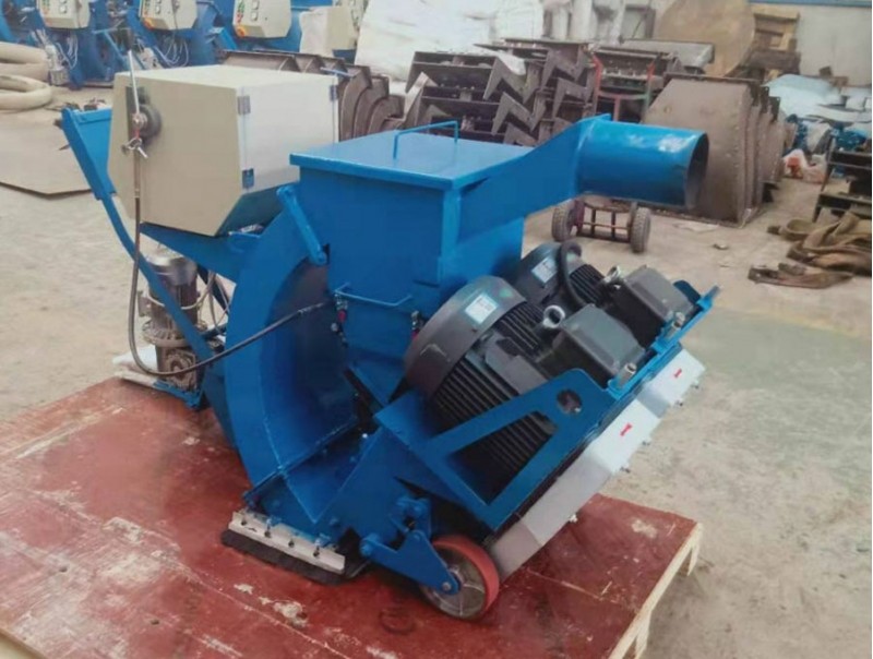 Steel bridge deck shot blasting machine